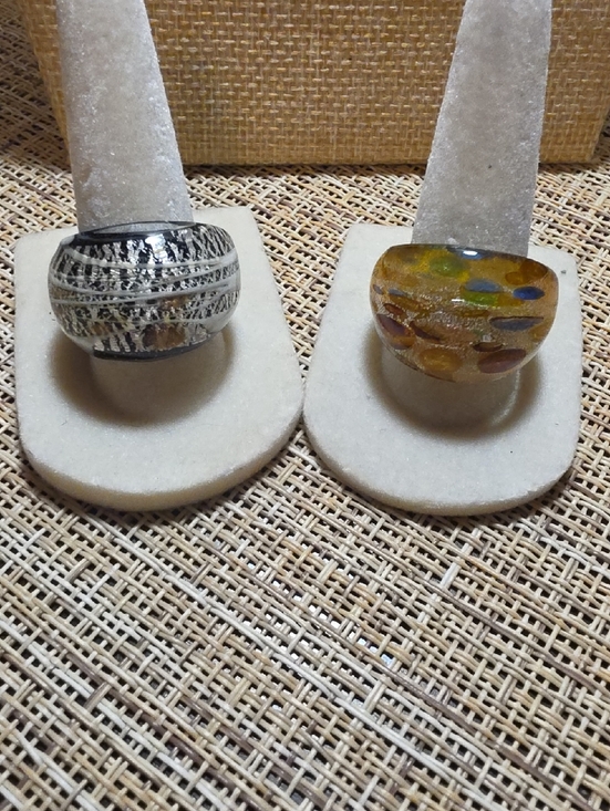 no brand Jewelry - Multicolor Glass Dome Statement Ring - Women Jewelry